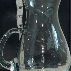 Princess House | Kitchen | Vintage Princess House Heritage Small 2 Oz  Etched Clear Glass Pitcher | Poshmark